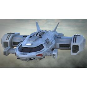 3D Sci Fi Dropship model
